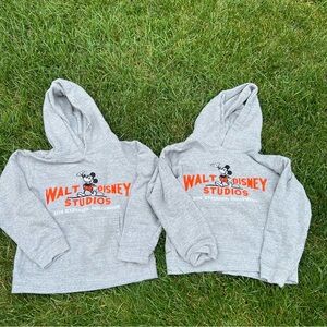 Disney 100 Walt Disney Studios Toddler Hoodies 5T 6T Mickey Mouse Bundle (2)